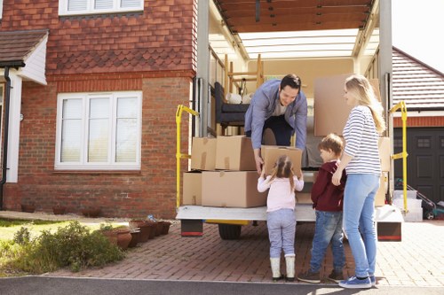 Professional flat removals team handling apartment relocation in Sutton